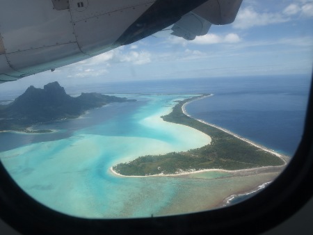 Anflug auf Bora Bora